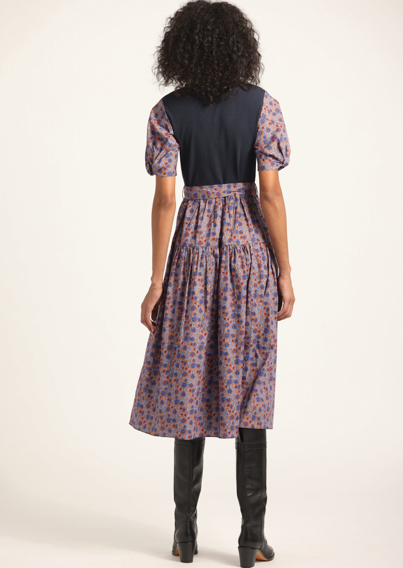 DEREK LAM 10 CROSBY NATALIA MIXED MEDIA DRESS outlook