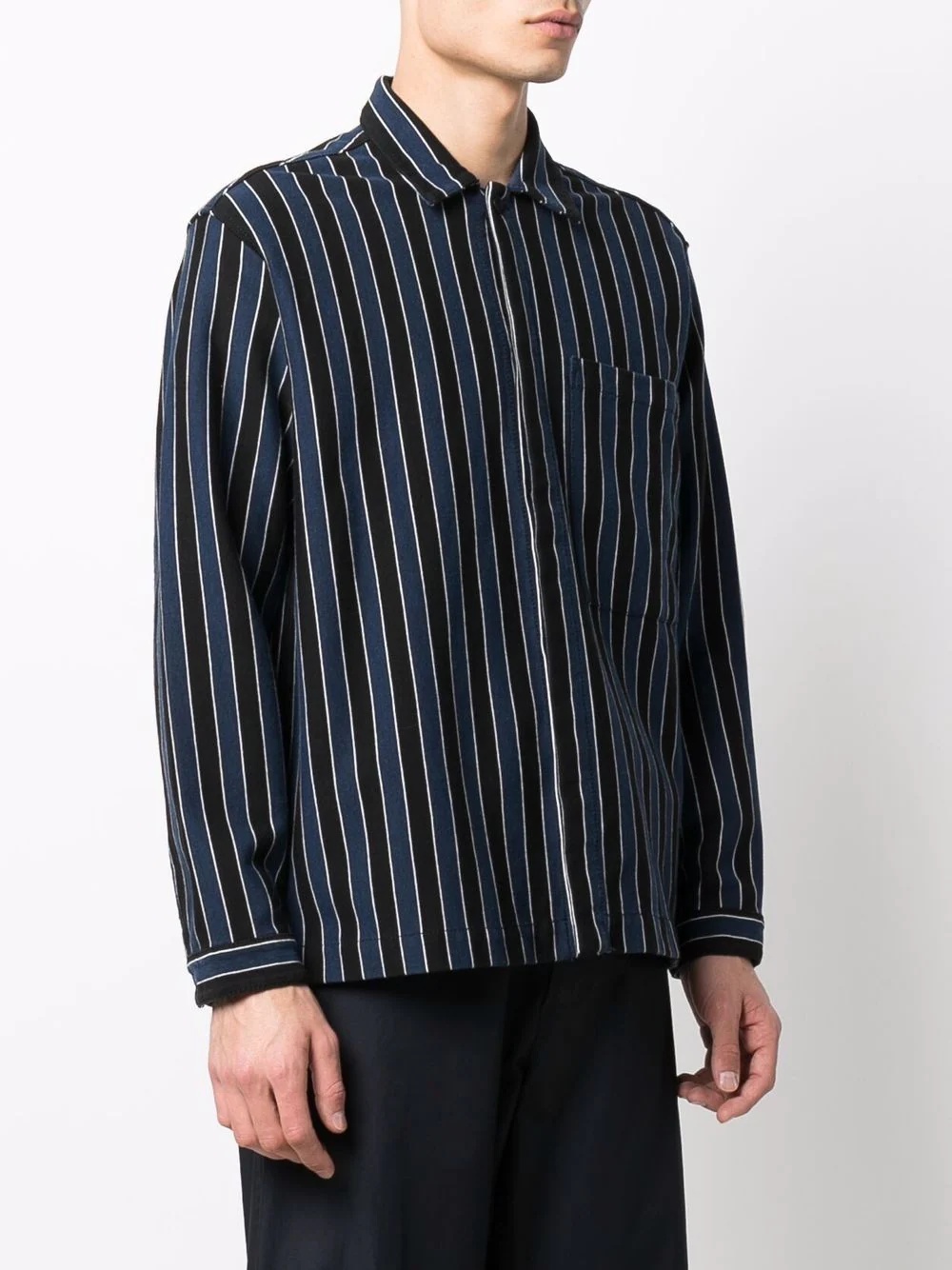 stripe-print shirt - 4