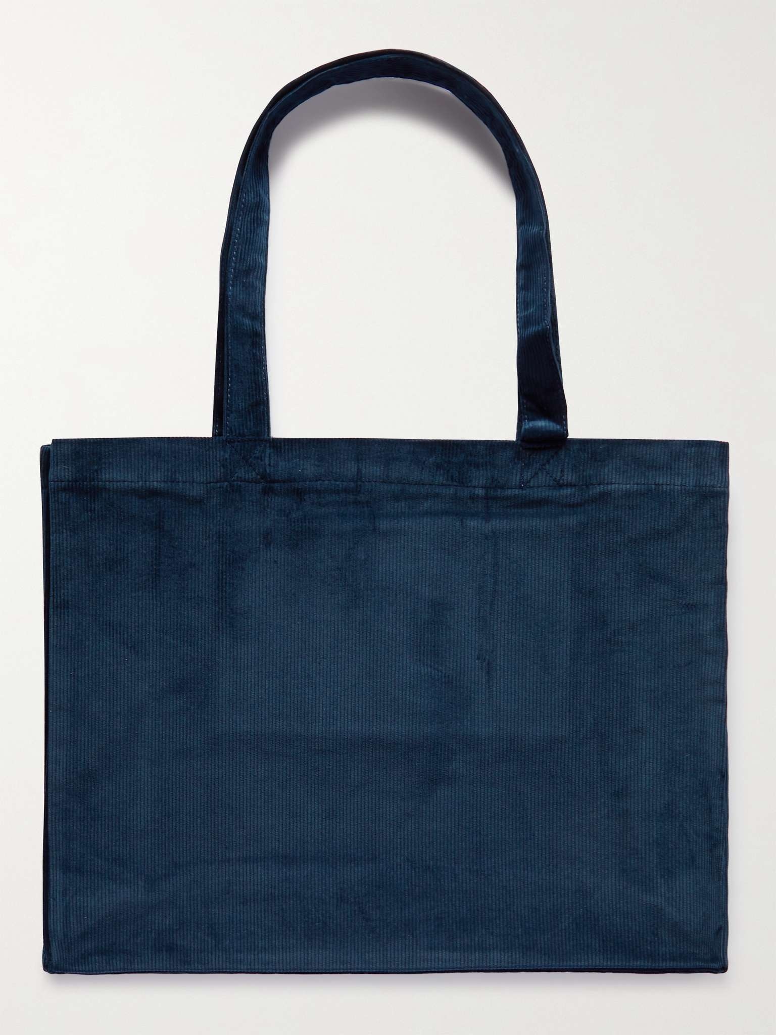 Logo-Print Cotton-Corduroy Tote Bag - 4