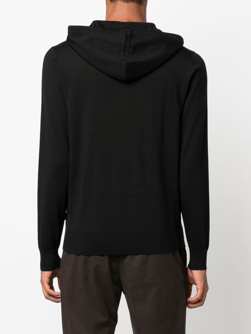 wool-blend drawstring hoodie - 4