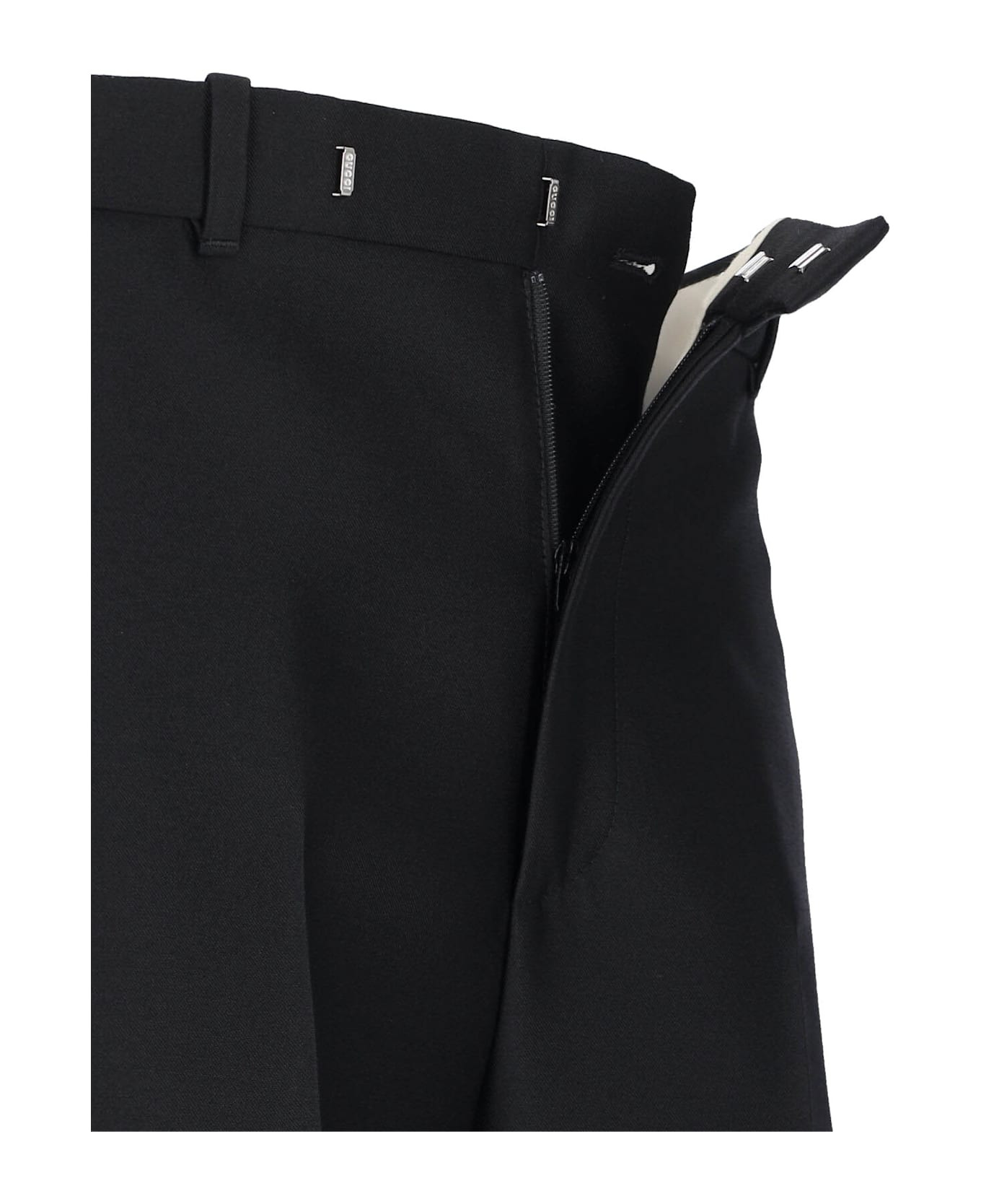 Wool And Silk Straight Pants - 5