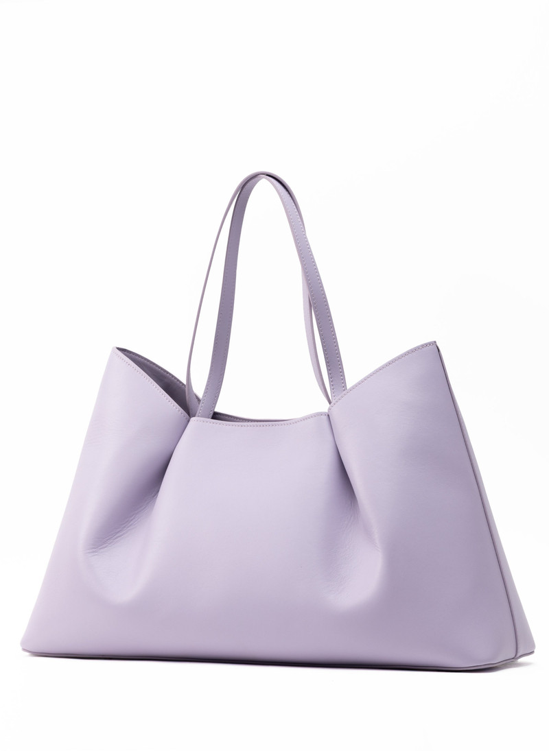 Elleme Dimple Tote Pebbled Leather Lilac outlook