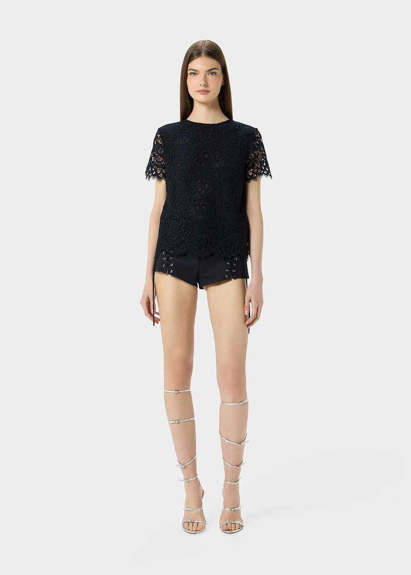 Blumarine RÉBRODÉ LACE BLOUSE outlook