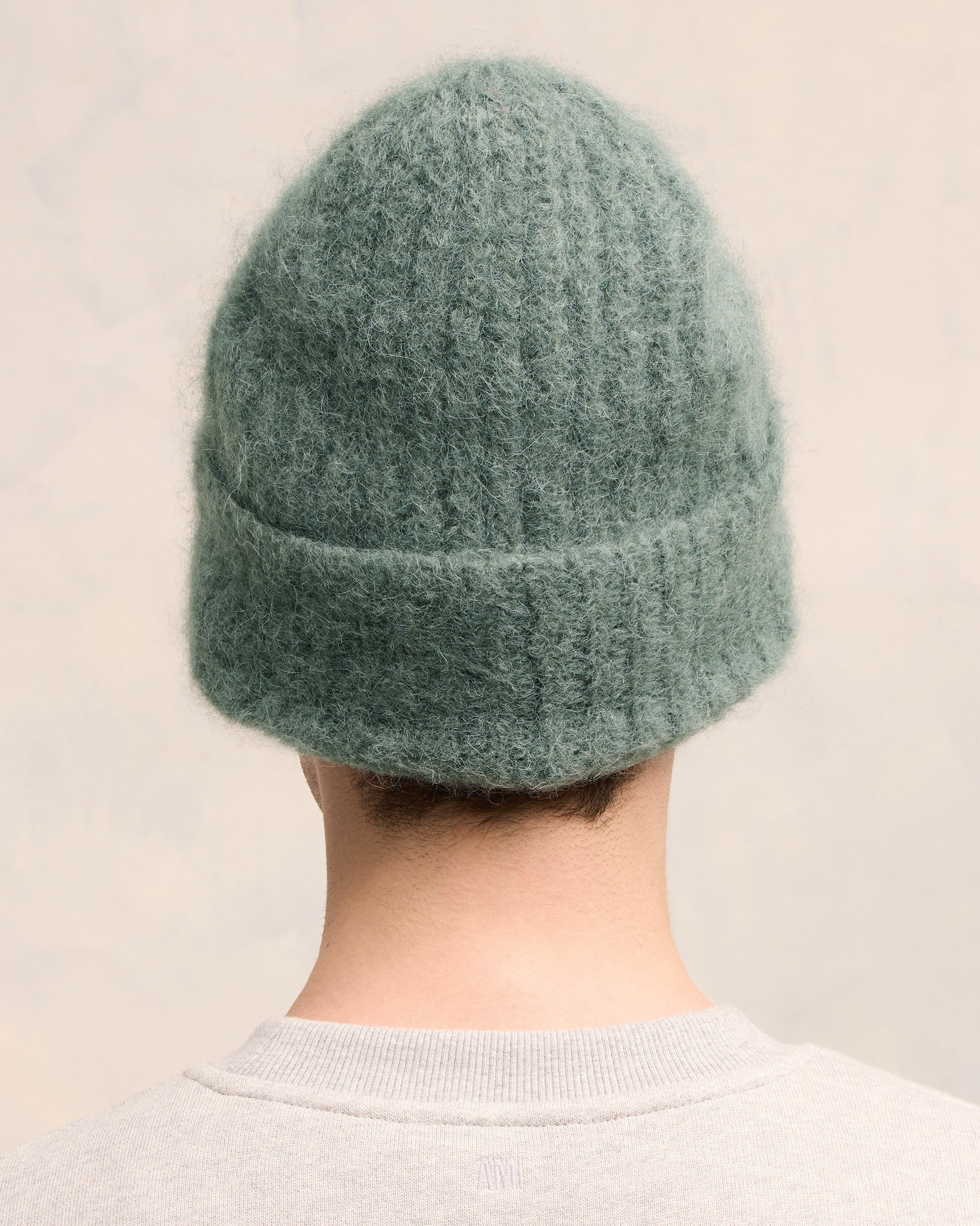 ALPACA MOHAIR RIBBED BEANIE - 4