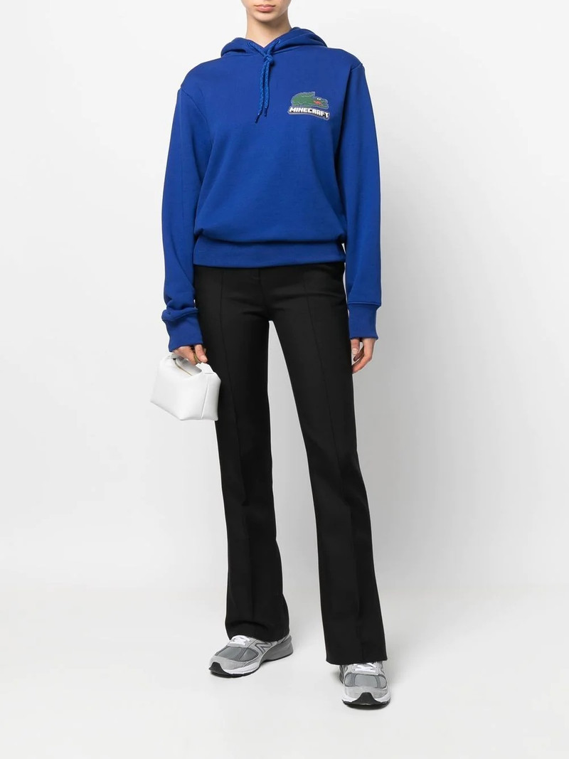 LACOSTE Minecraft logo-patch hoodie outlook