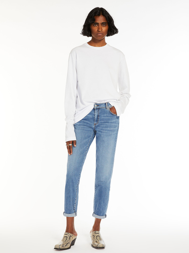 Sportmax LUCHINO Low-waisted cigarette denim jeans outlook