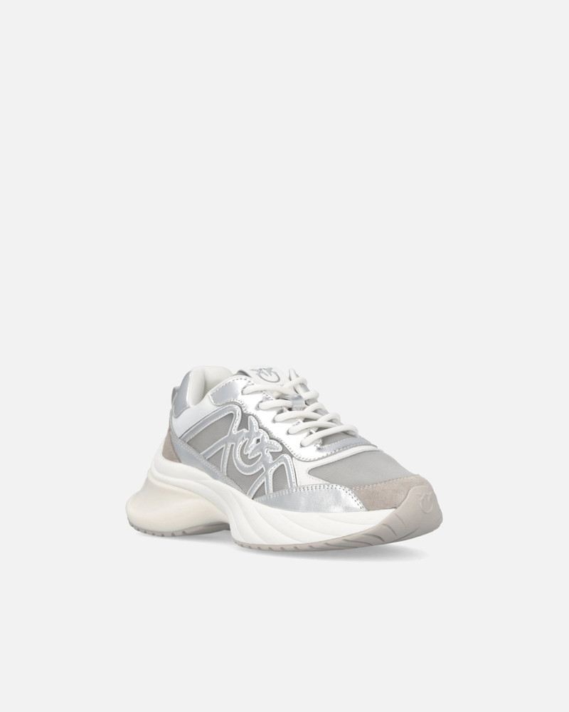 SNEAKERS WITH LAMINATED INSERTS AND LOVE BIRDS LOGO 2