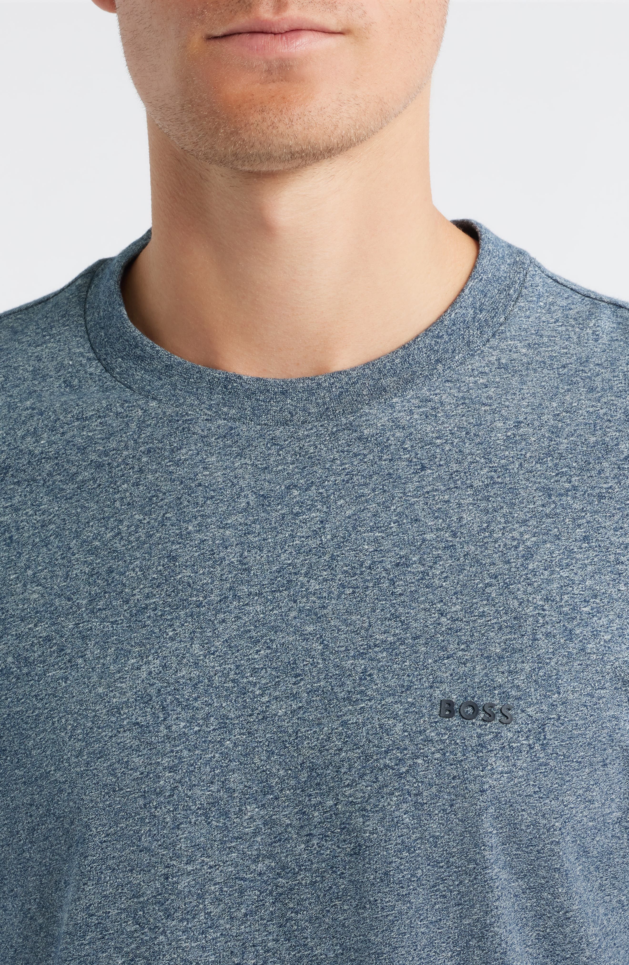 BOSS Thompson Heathered T-Shirt in Open Grey at Nordstrom - 4