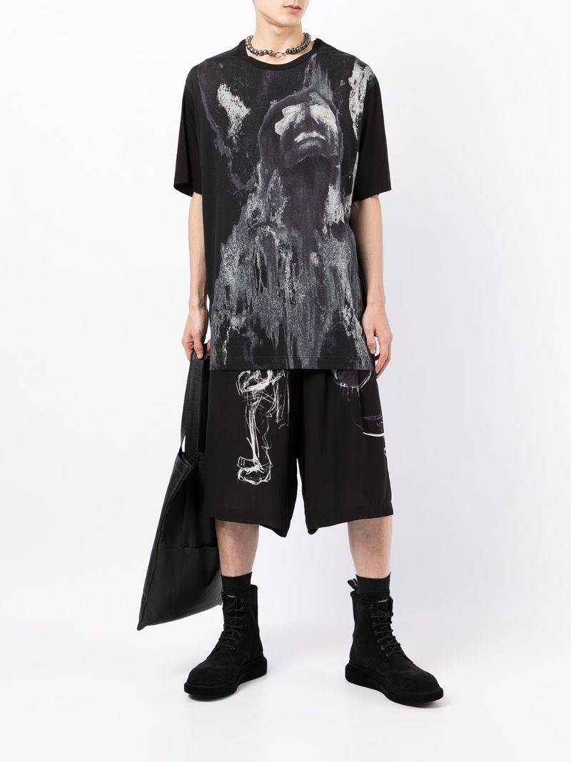 Yohji Yamamoto graphic print T-shirt outlook