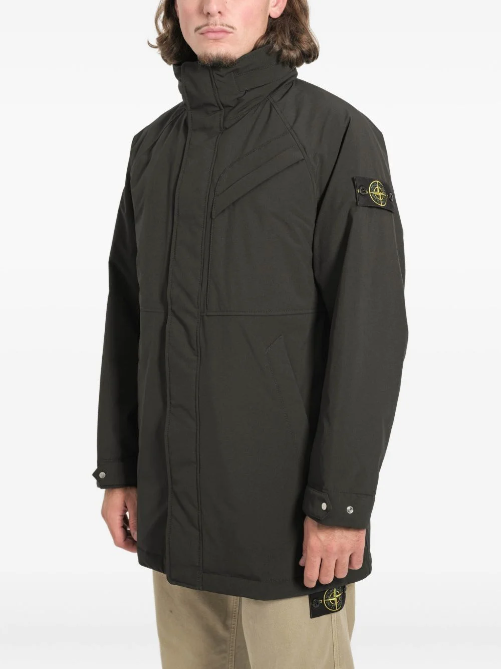 pocket padded coat - 1