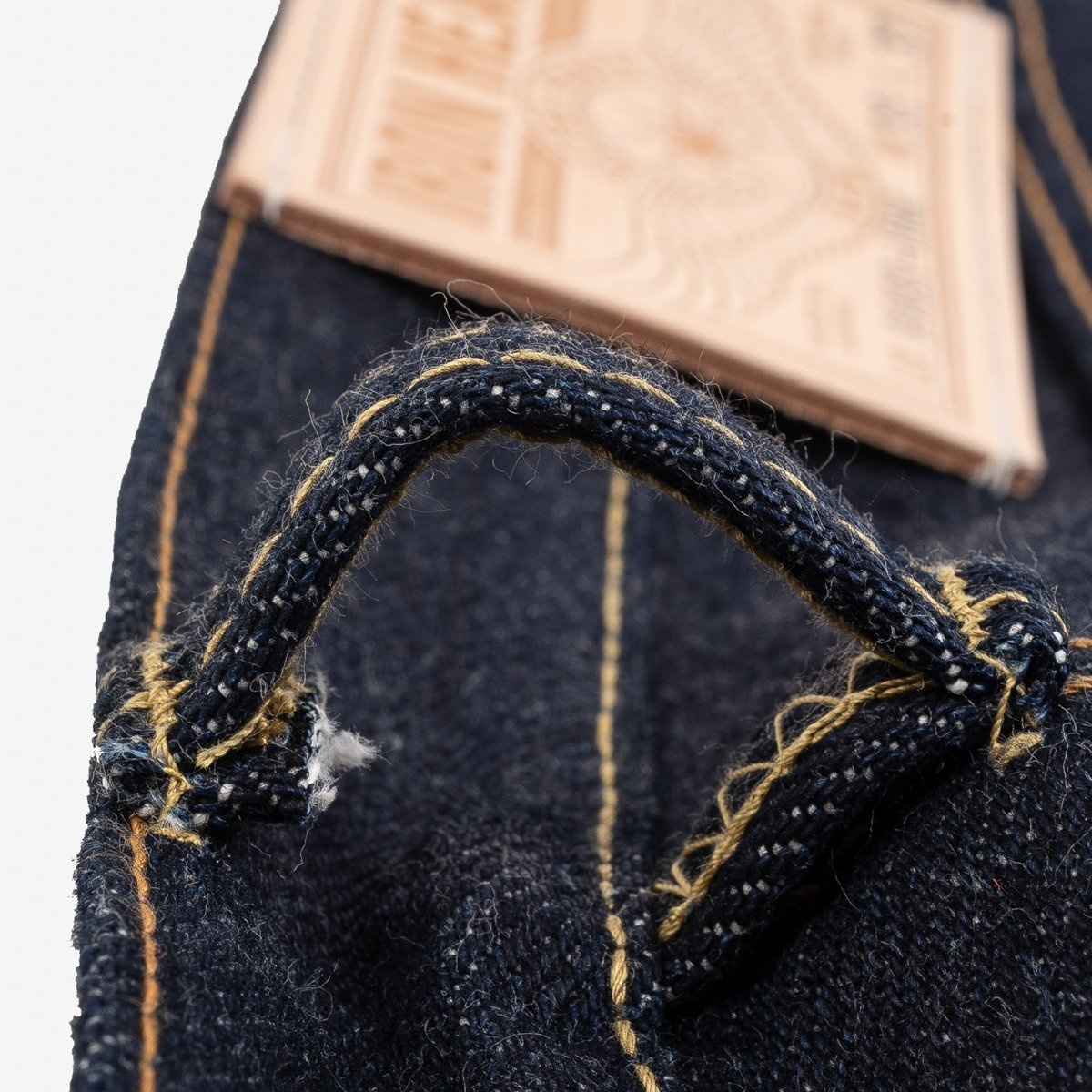 IH-888S-UHR 21/23oz Ultra Heavy Raw Selvedge Denim Medium/High Rise Tapered Cut Jeans - Indigo - 15