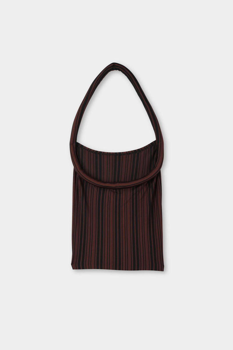 TUBO TOP / black & brown stripes 3
