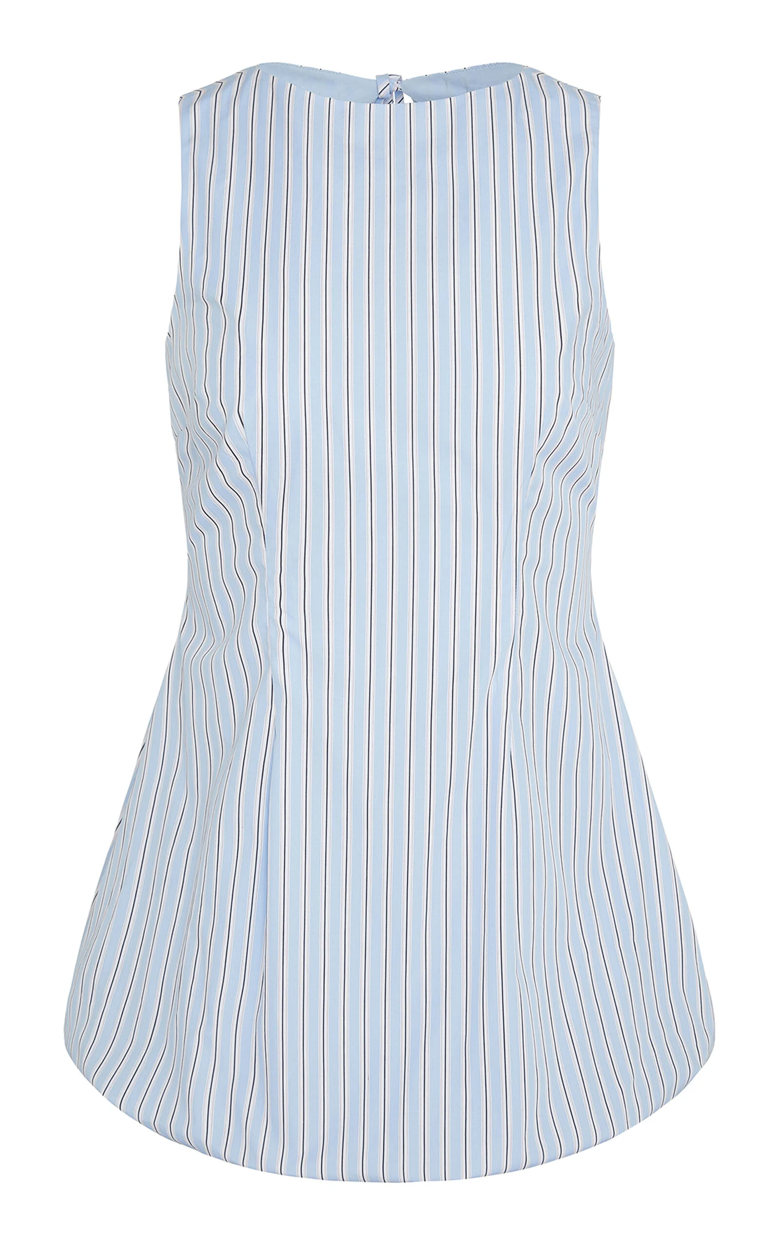 Fitted Boatneck Bubble Mini Dress blue - 1