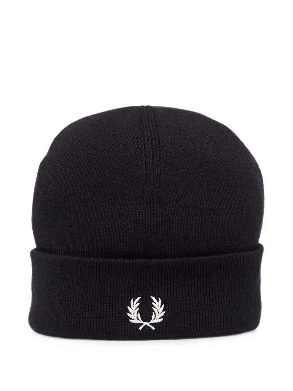 logo-embroidered beanie hat - 1