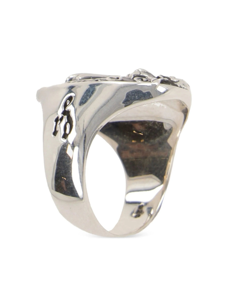 Enfants Riches Déprimés Engraved-motif Sterling-silver Ring 3
