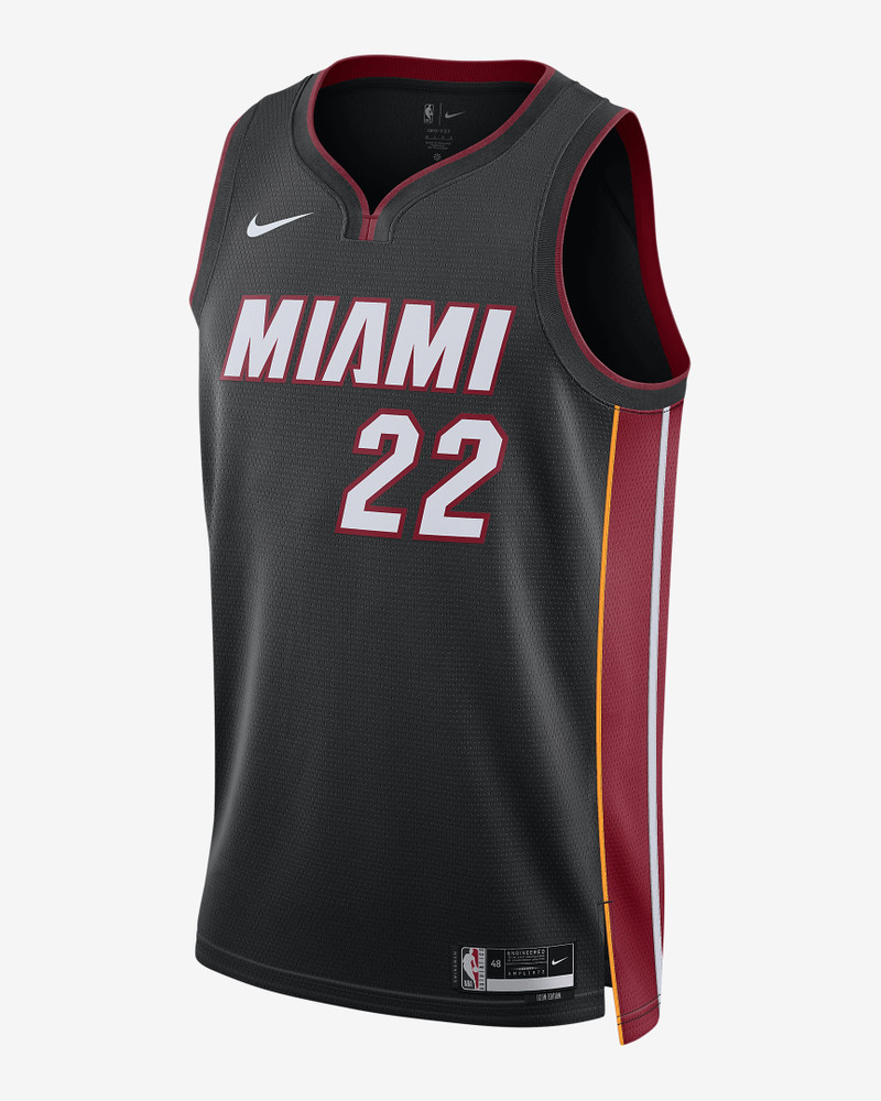 Miami Heat Icon Edition 2022/23 나이키 남성 건조-FIT NBA 스윙맨 저지 - 1