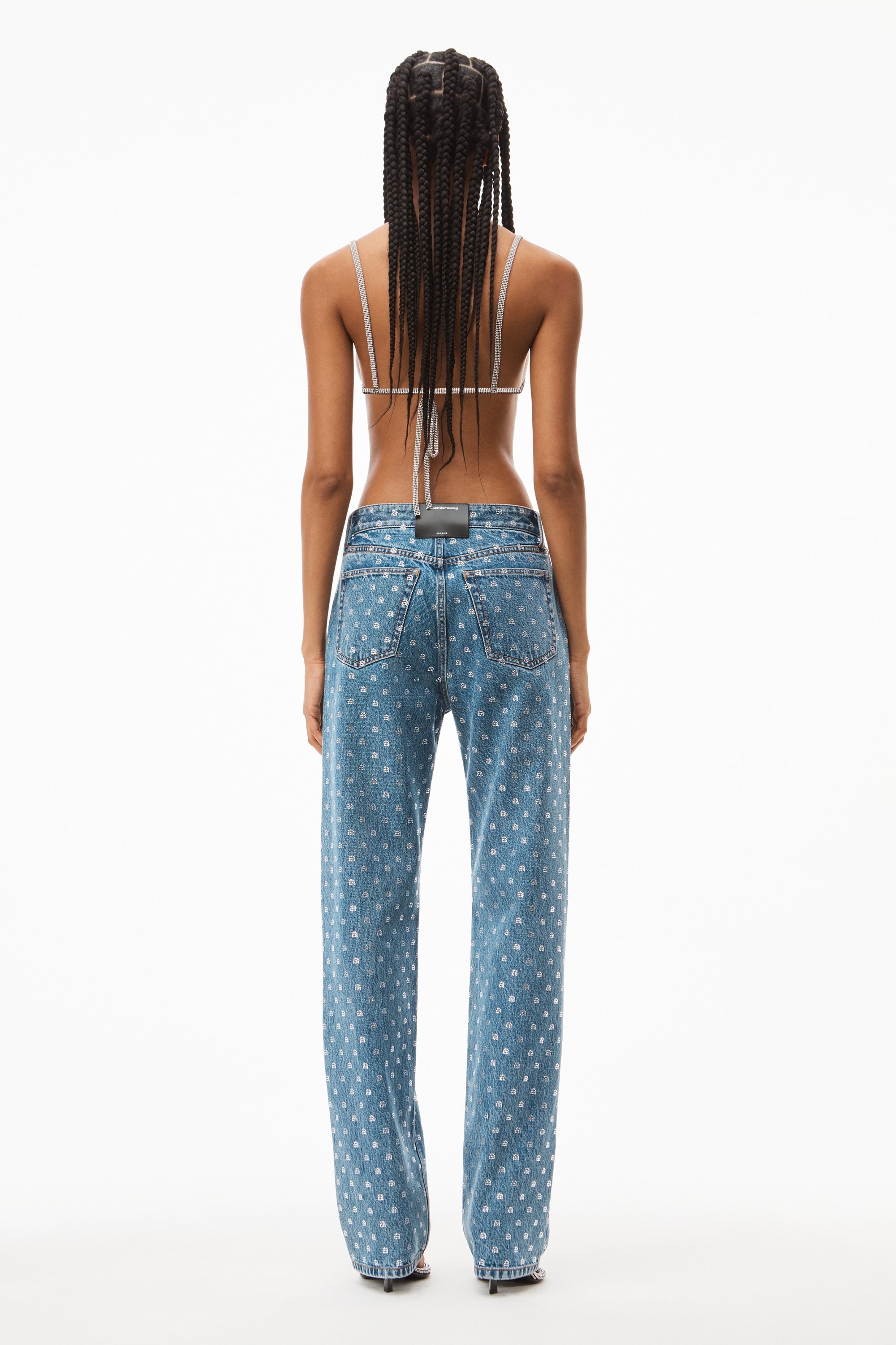 CRYSTAL A MIDRISE JEAN IN DENIM - 5