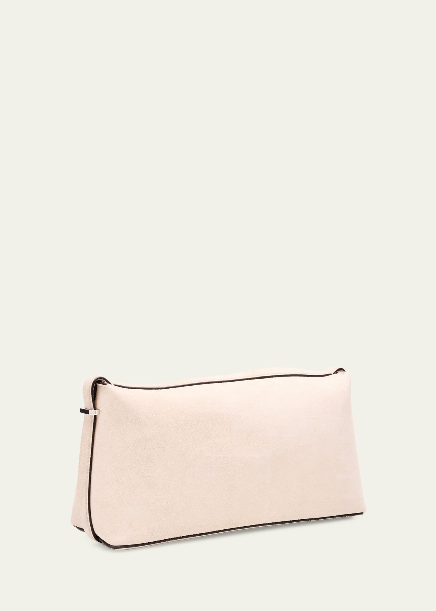 Belted Suede Clutch Bag - 3
