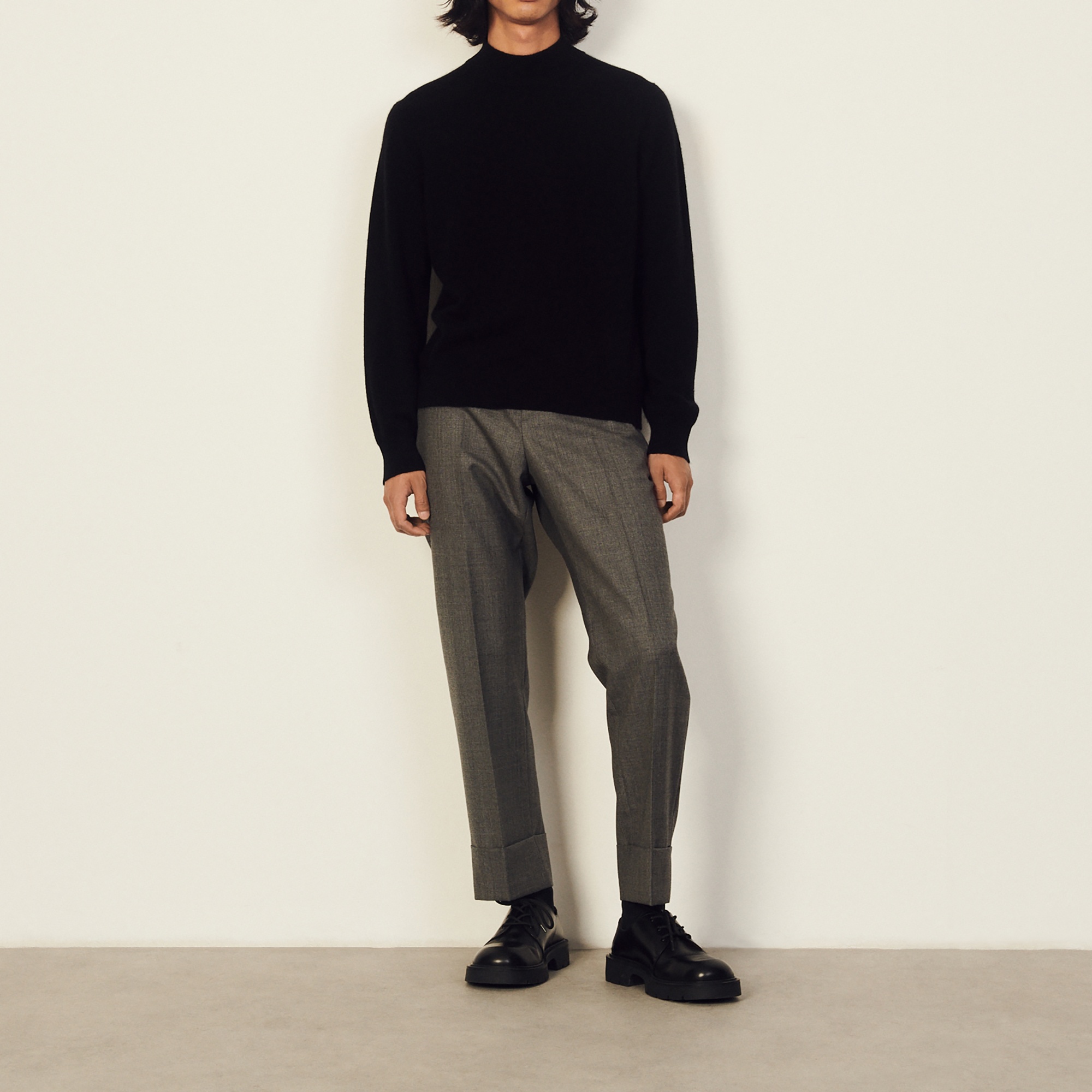 Cashmere funnel neck sweater - 6