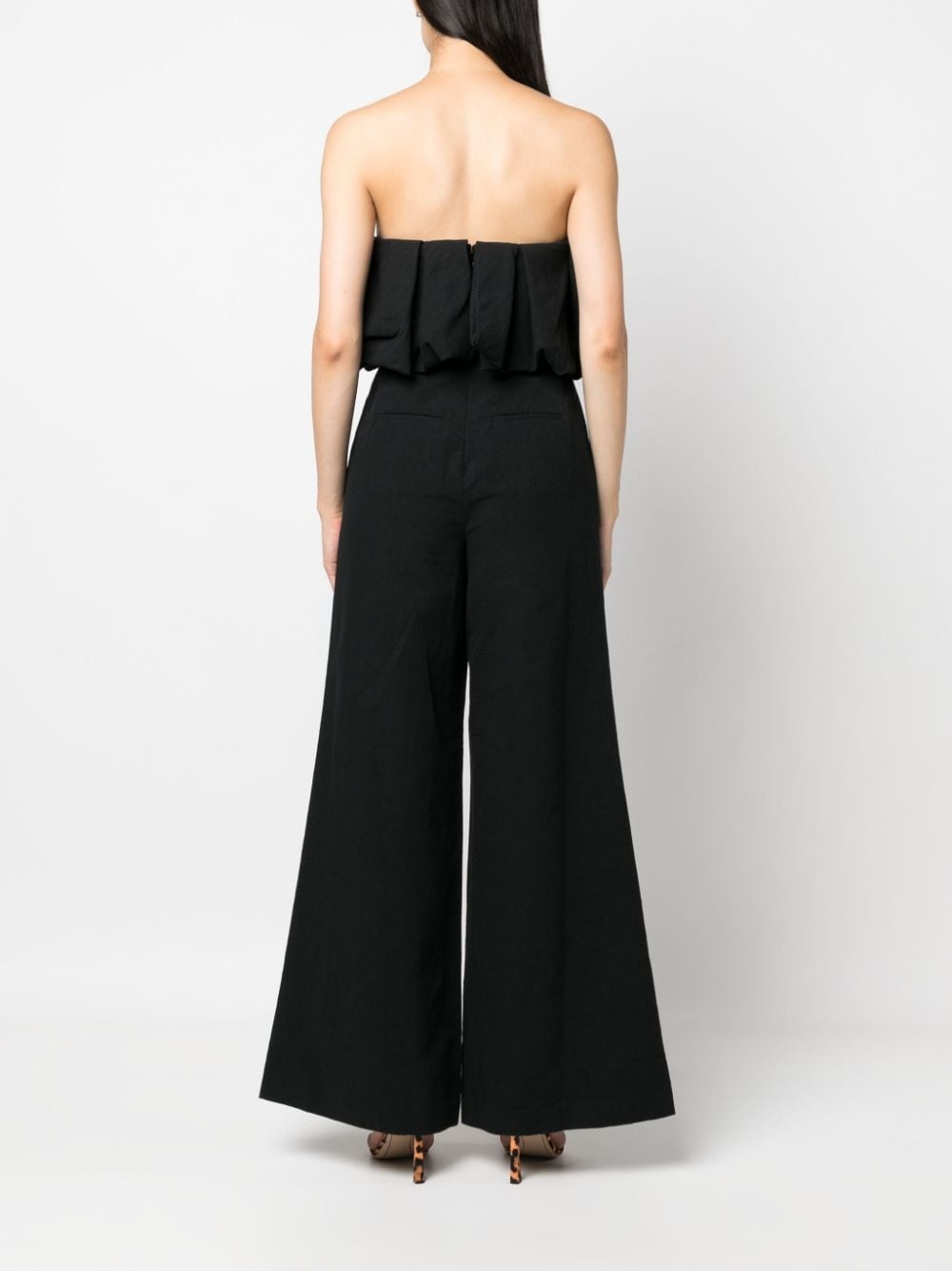 puffball-design strapless jumpsuit - 4