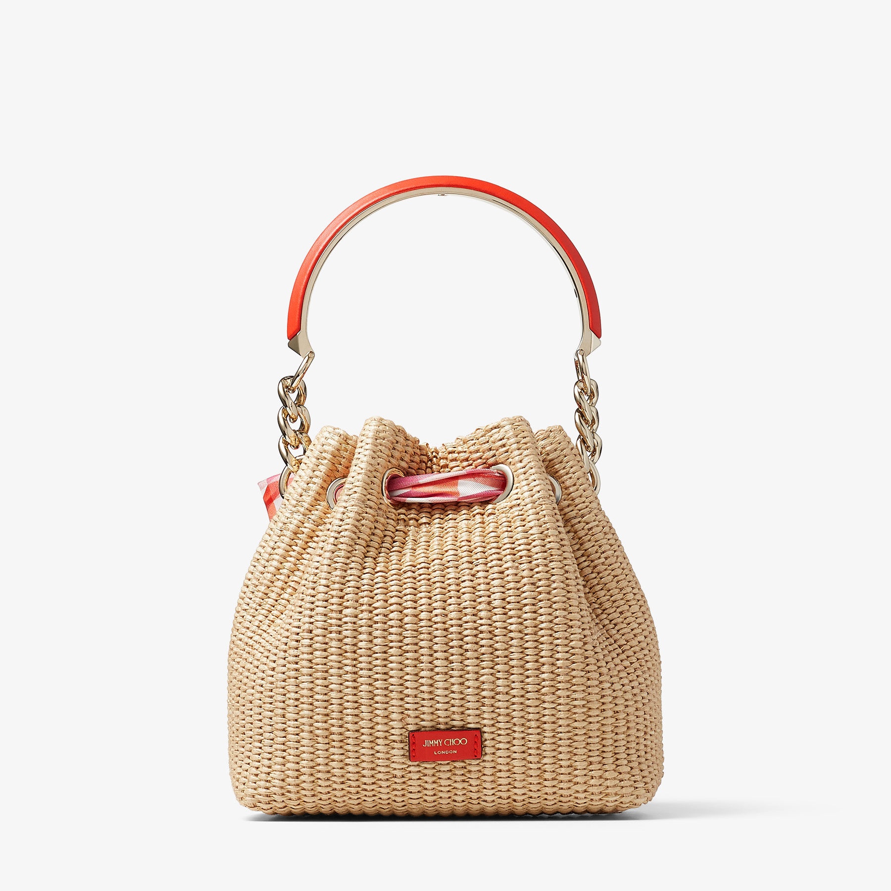 Bon Bon Bucket/S
Natural/Paprika Raffia Bucket Bag - 6
