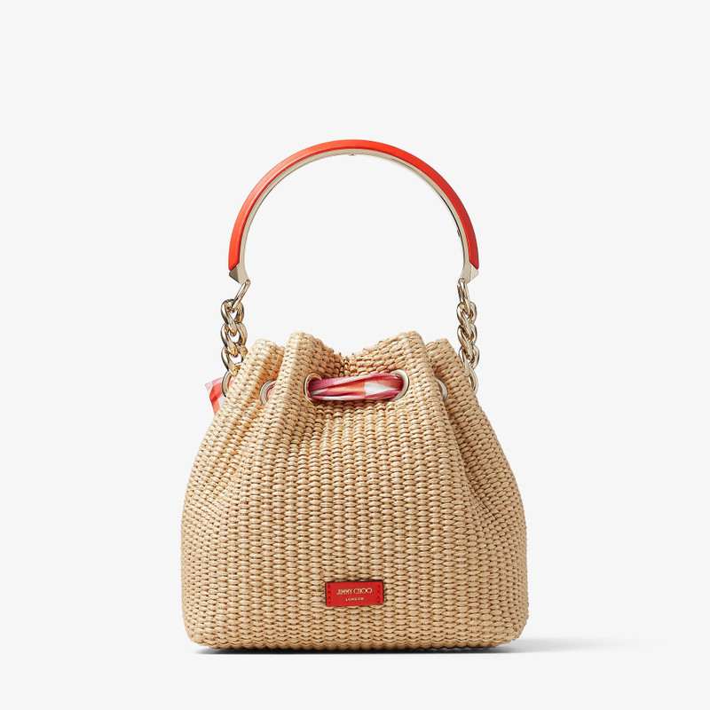 Bon Bon Bucket/S
Natural/Paprika Raffia Bucket Bag 6