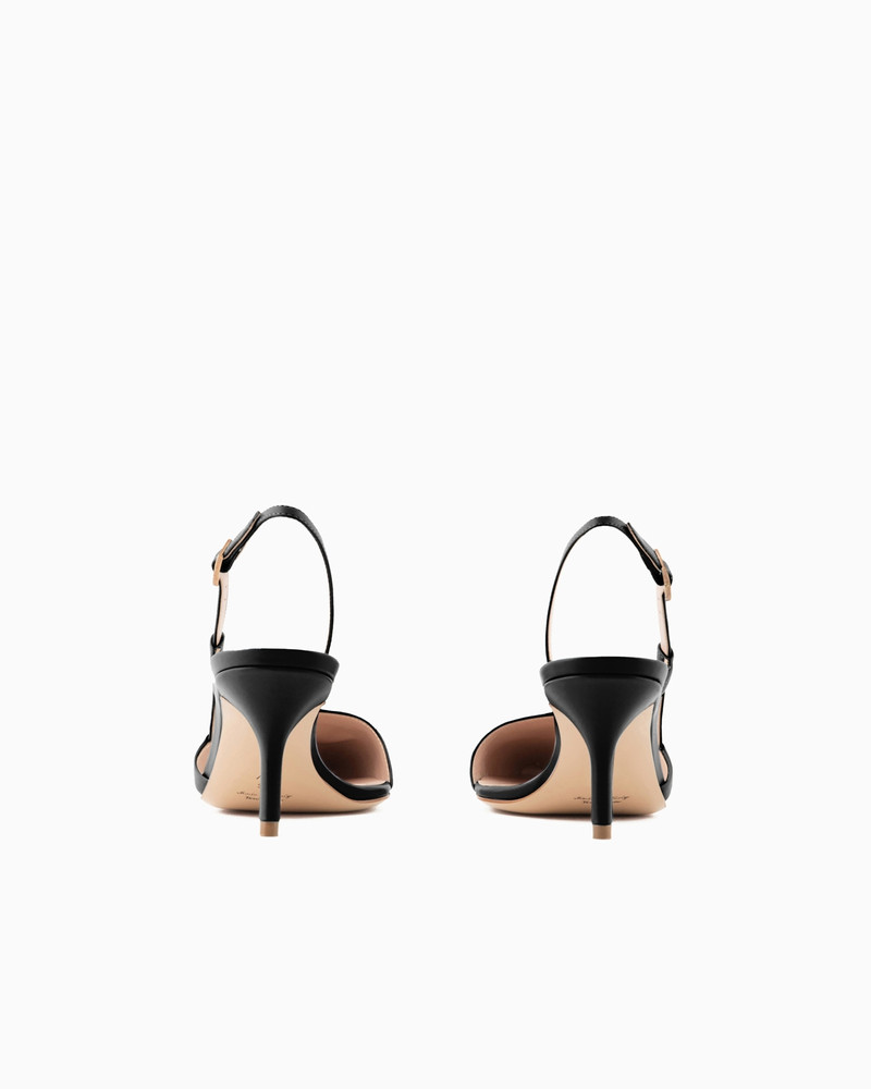 GIORGIO ARMANI Leather slingbacks outlook