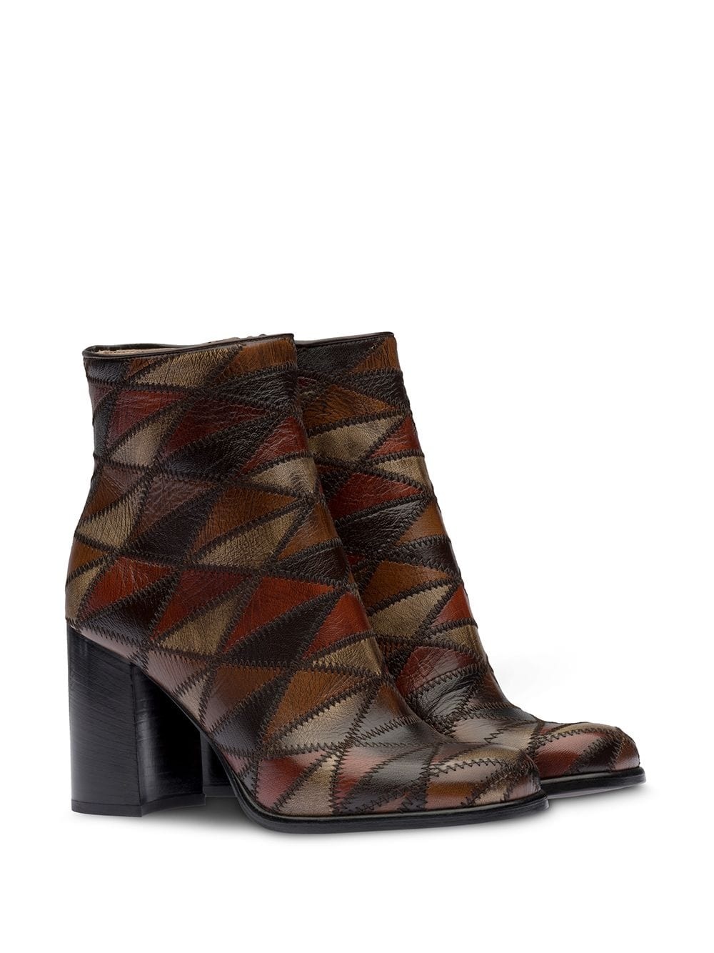 geometric pattern ankle boots - 2