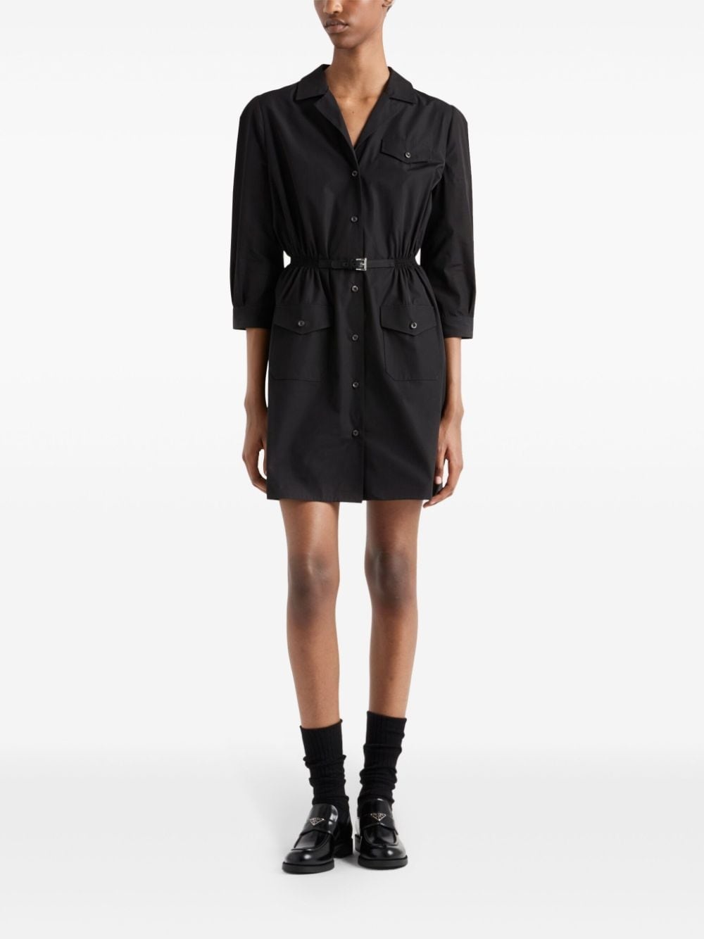 poplin mini dress - 2