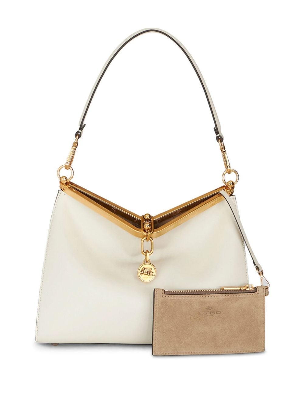 medium Vela leather shoulder bag - 6