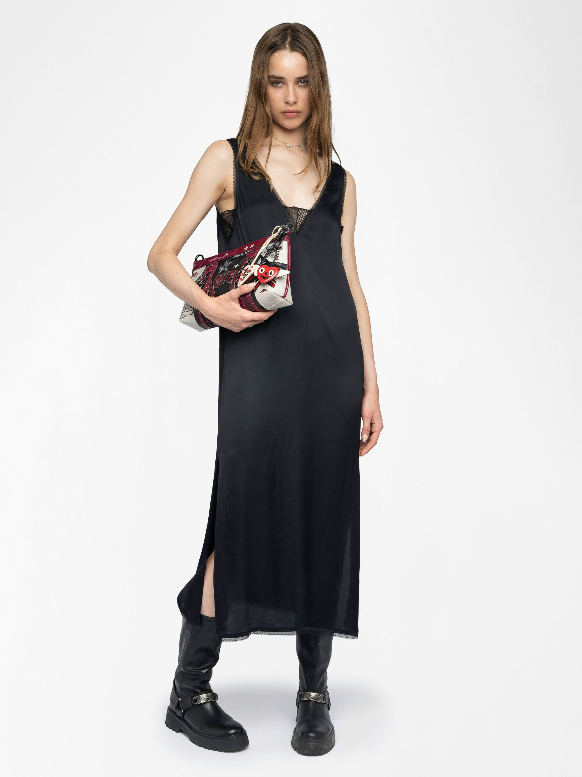 Renzo Satin Dress - 4