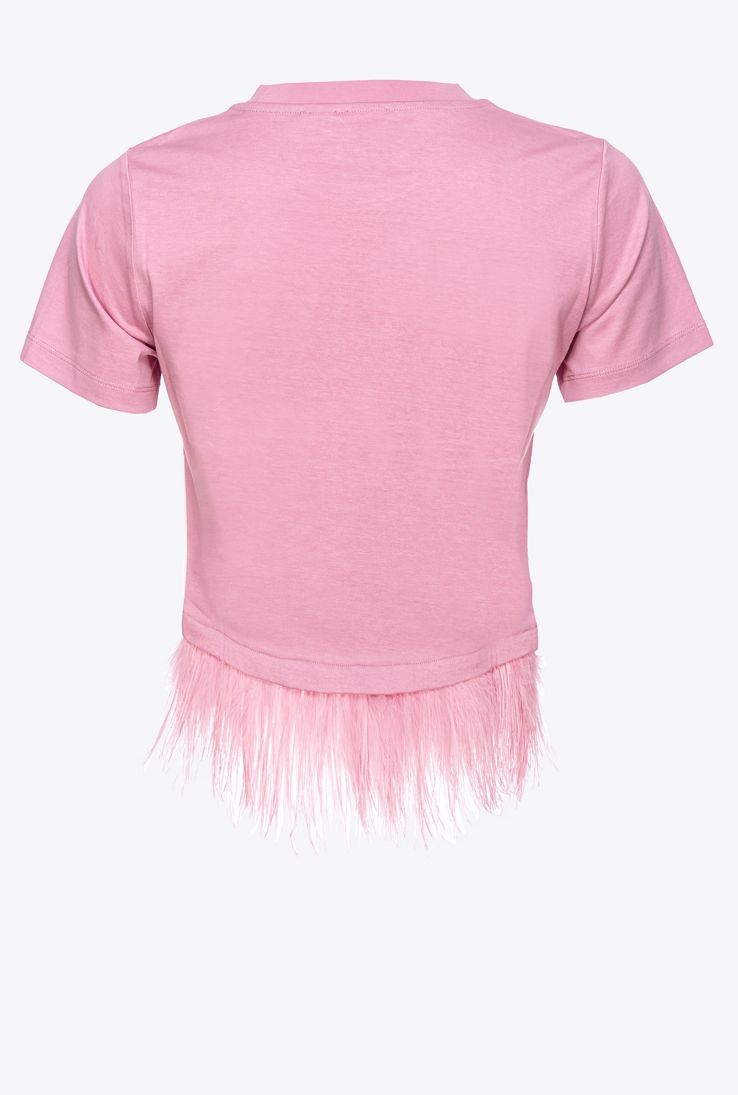 PINKO CITIES T-SHIRT WITH FEATHERS - 5
