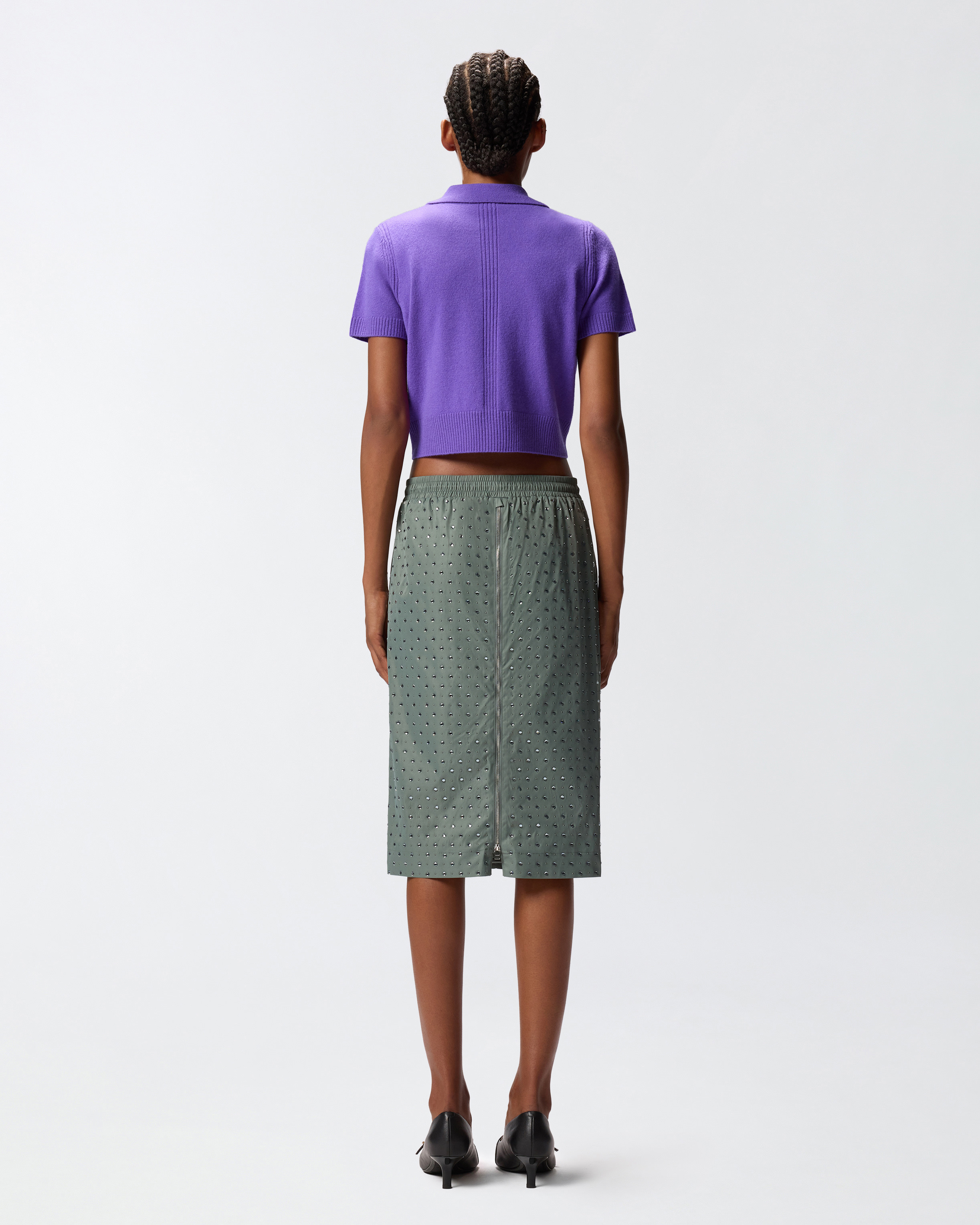 MINI SKIRT WITH RHINESTONES - 4