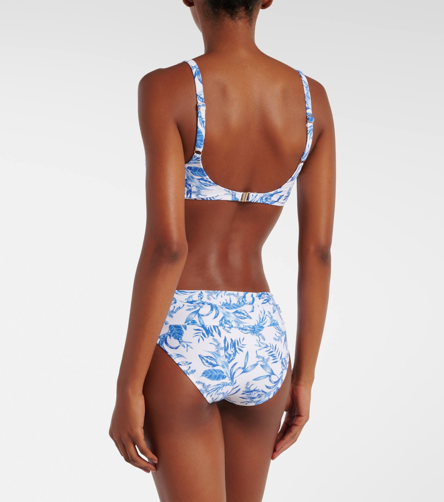 Bel Air printed bikini top - 3
