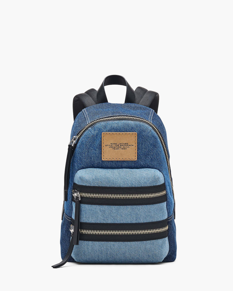 THE BIKER COLORBLOCK DENIM MEDIUM BACKPACK 1