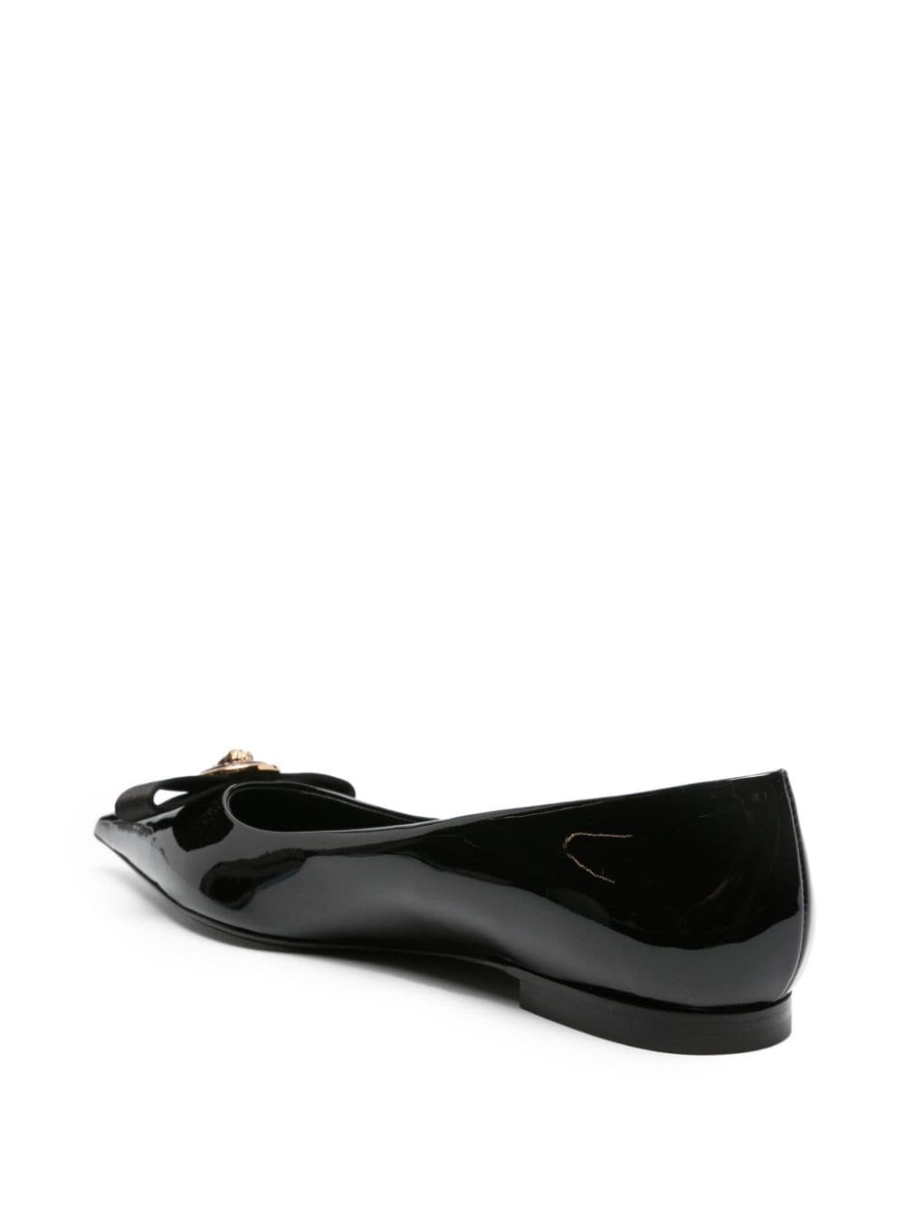 Nastro Gianni patent-leather ballerina shoes - 3