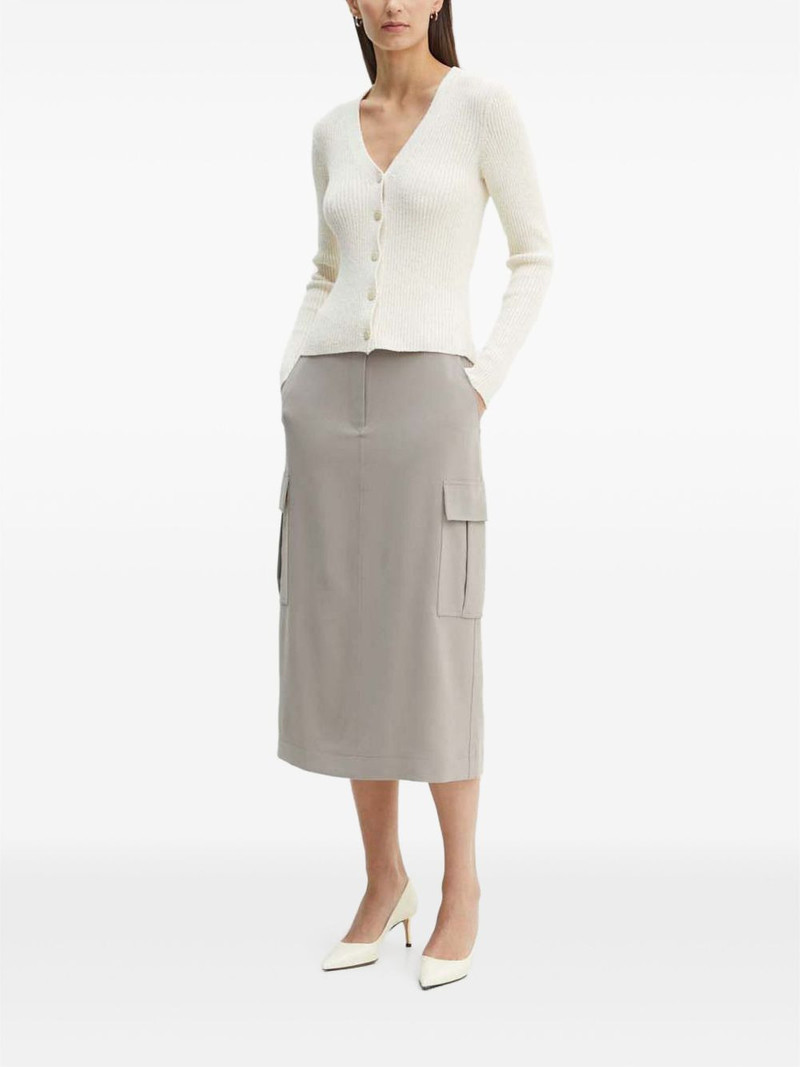 Theory button v-neck cardigan outlook