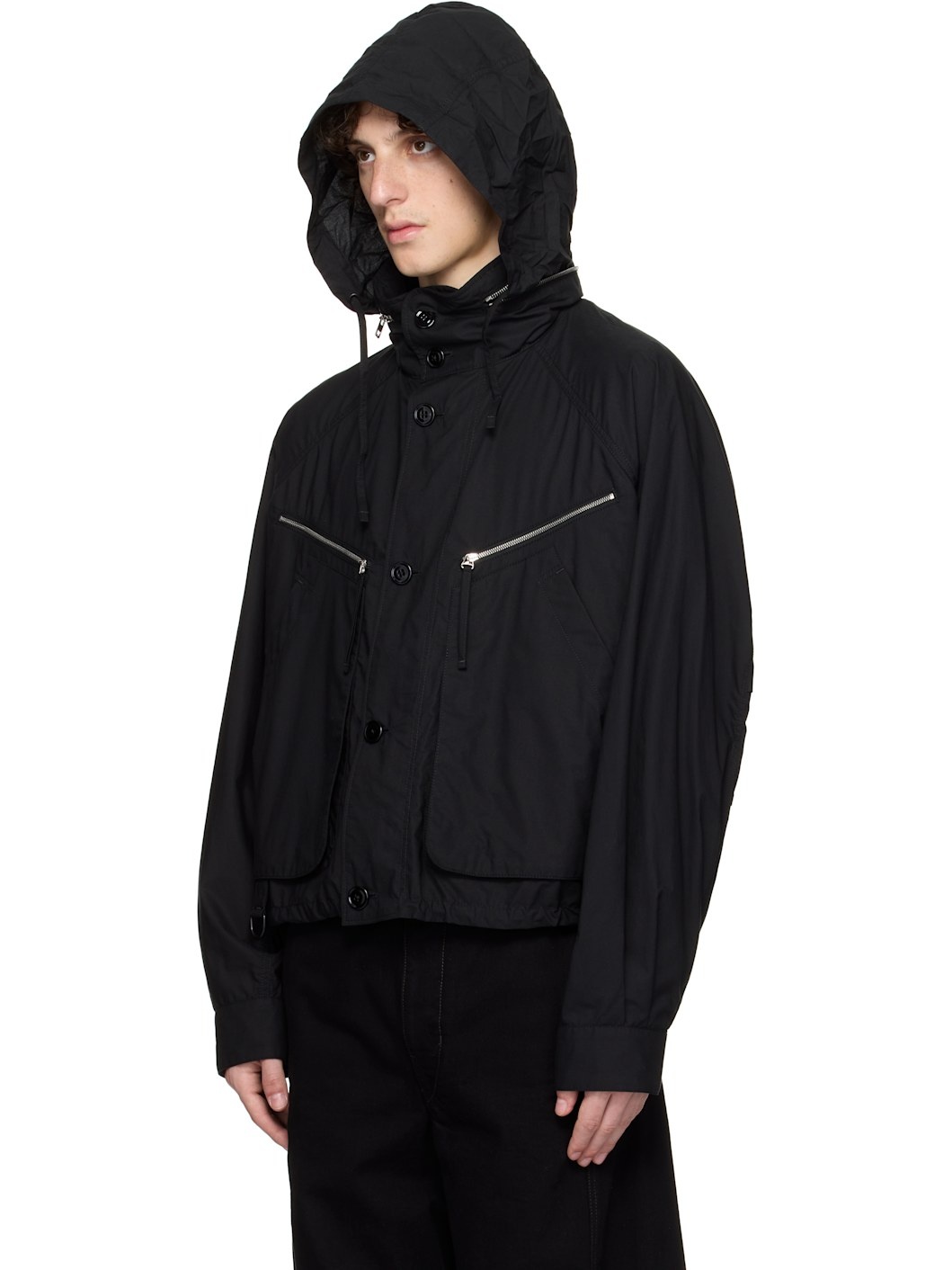 Black Parachute Jacket - 4