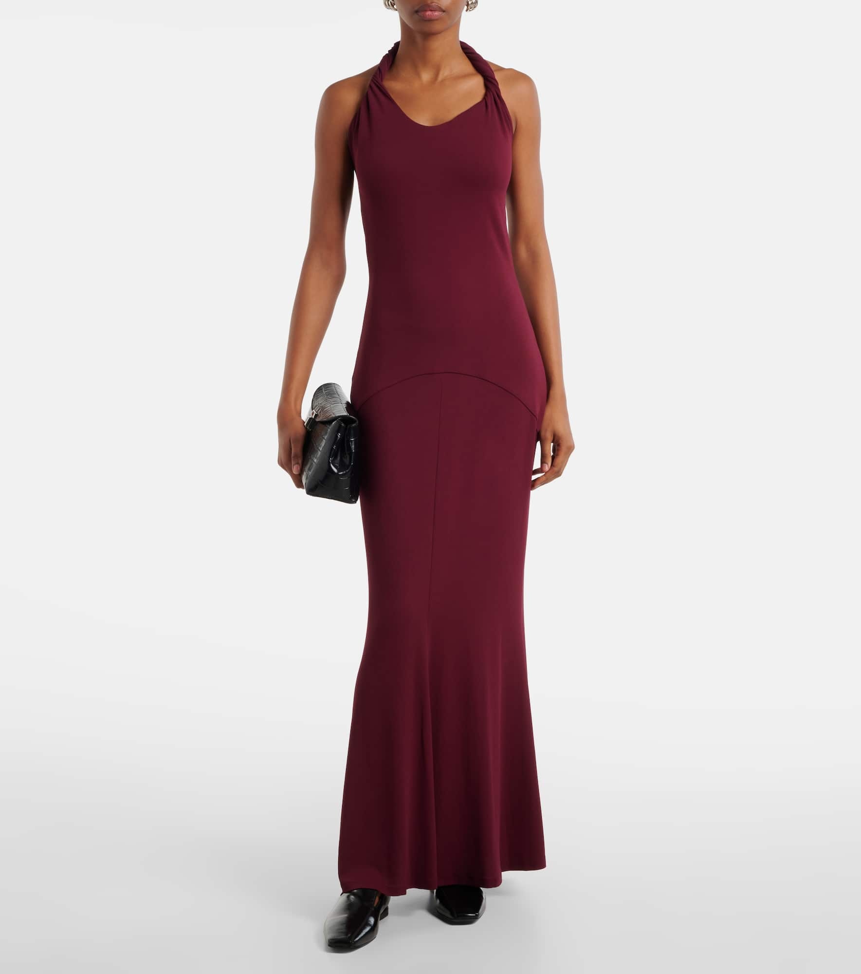Eleanor halterneck jersey midi dress - 2