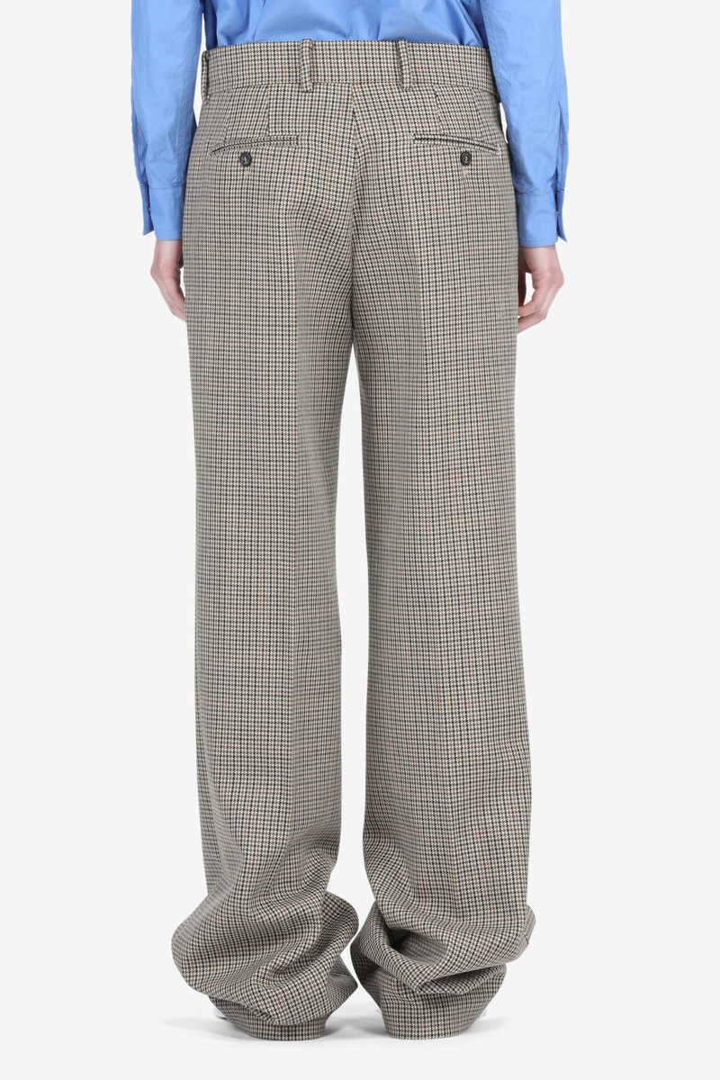 N°21 CHECKED WIDE-LEG TROUSERS outlook