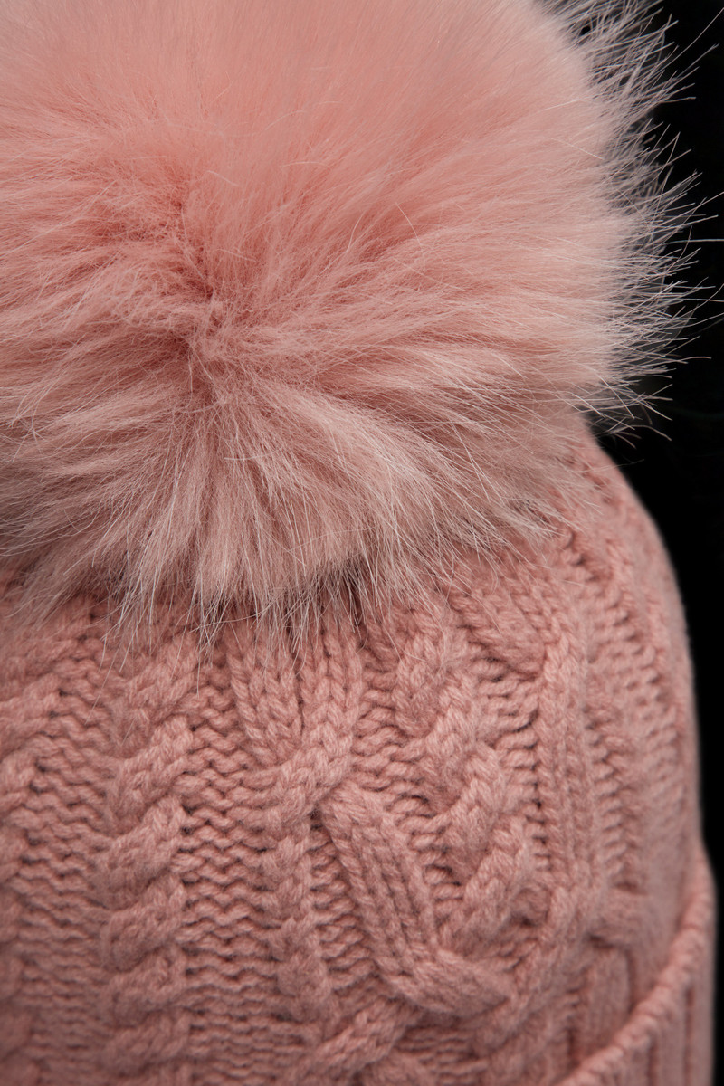 Cashmere Blend Beanie With Pom Pom 5