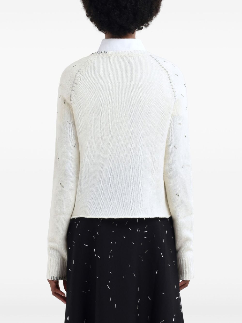 bead-embellished sweater - 4