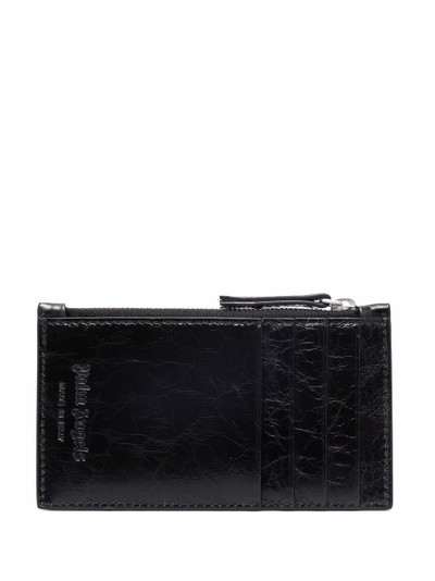 Palm Angels crinkle-texture zipped cardholder outlook