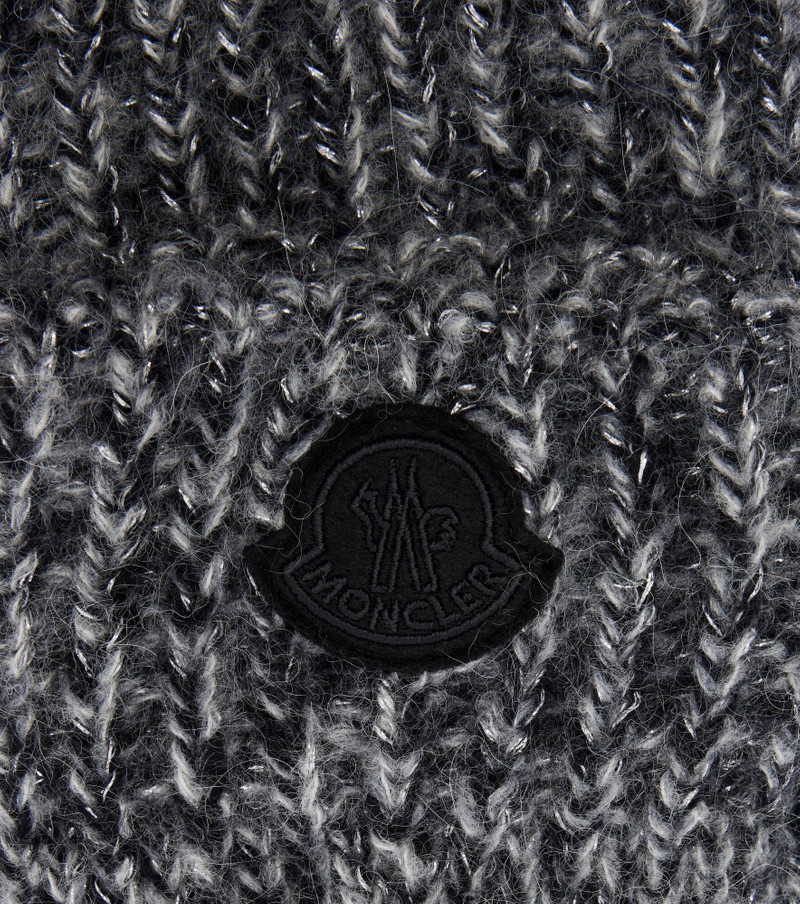 Moncler Embroidered alpaca-blend gloves outlook