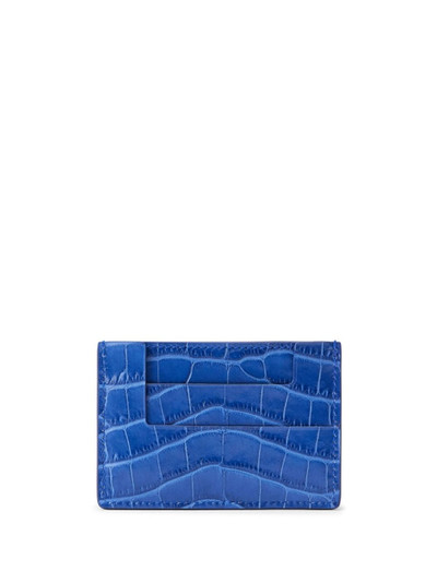 TOM FORD TF crocodile-effect leather cardholder outlook