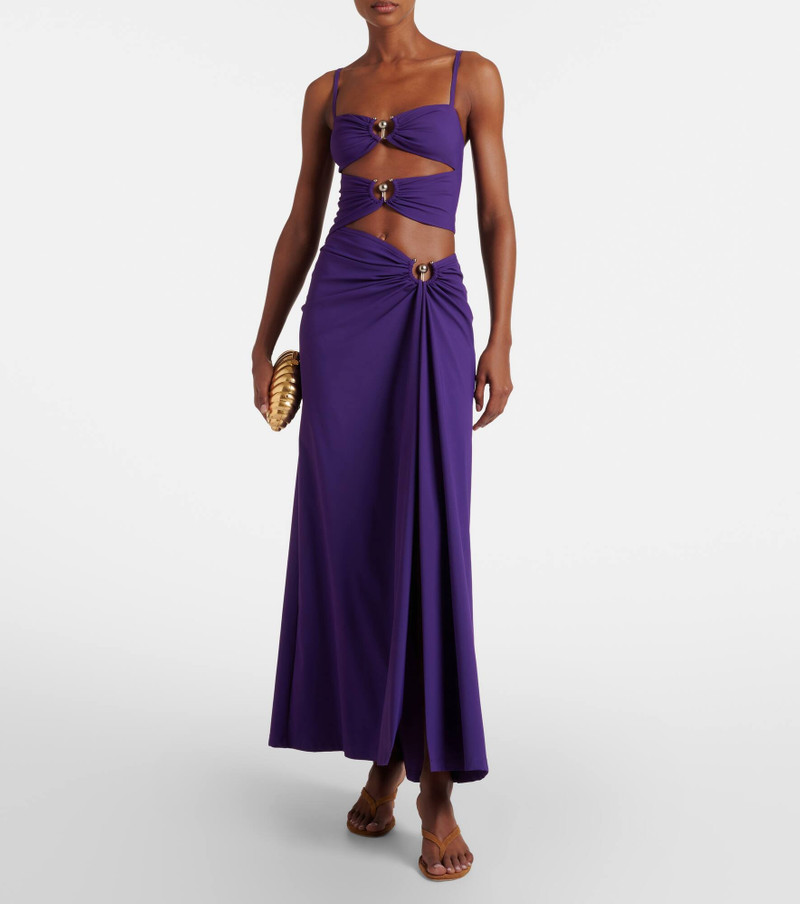 CHRISTOPHER ESBER Cutout ruched maxi dress outlook