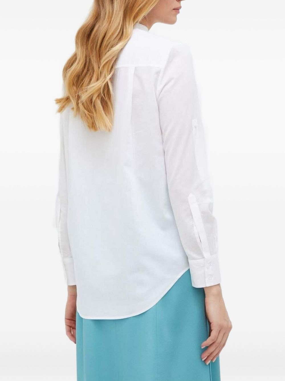 mandarin-collar shirt - 2