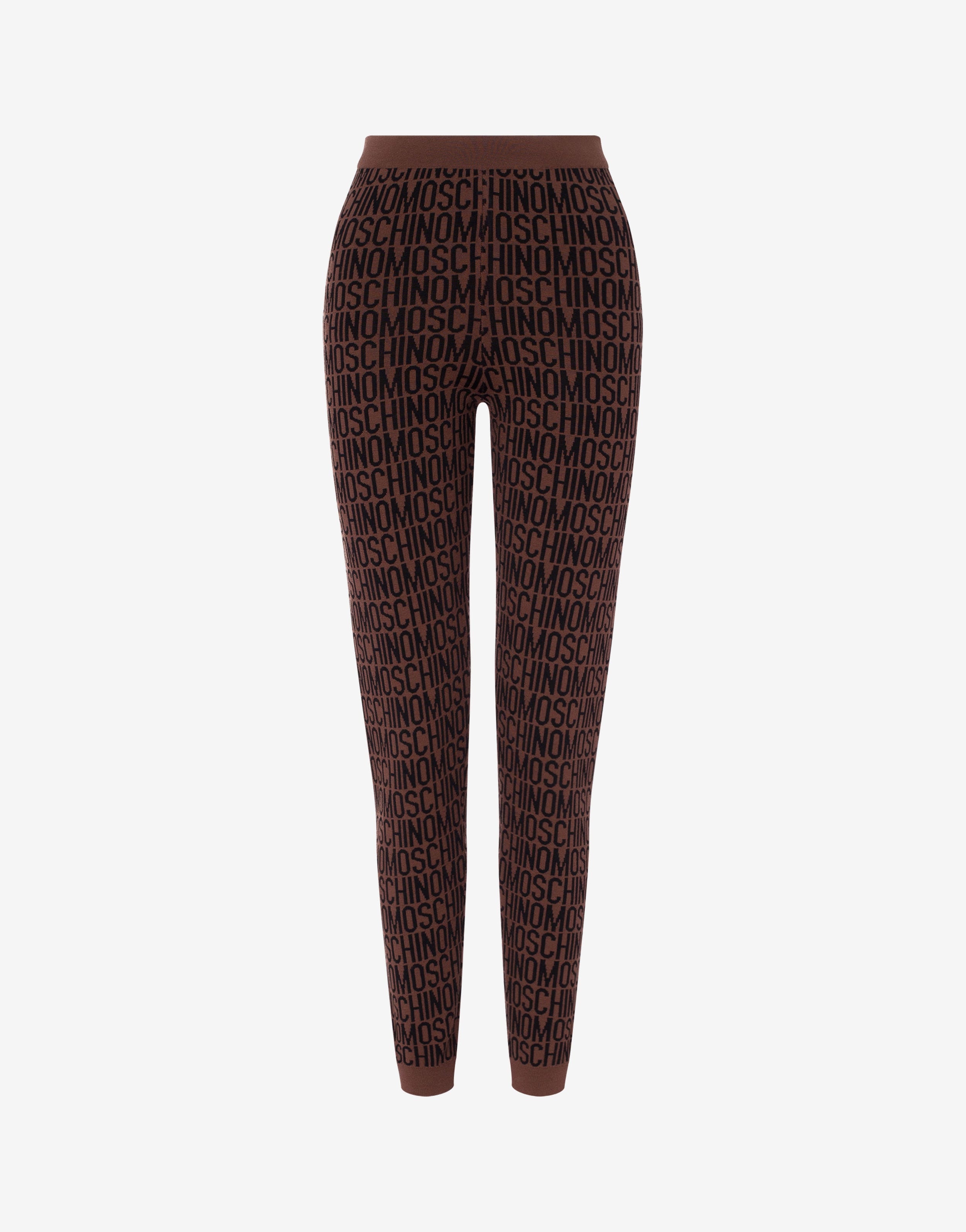 ALL-OVER LOGO WOOL LEGGINGS - 1