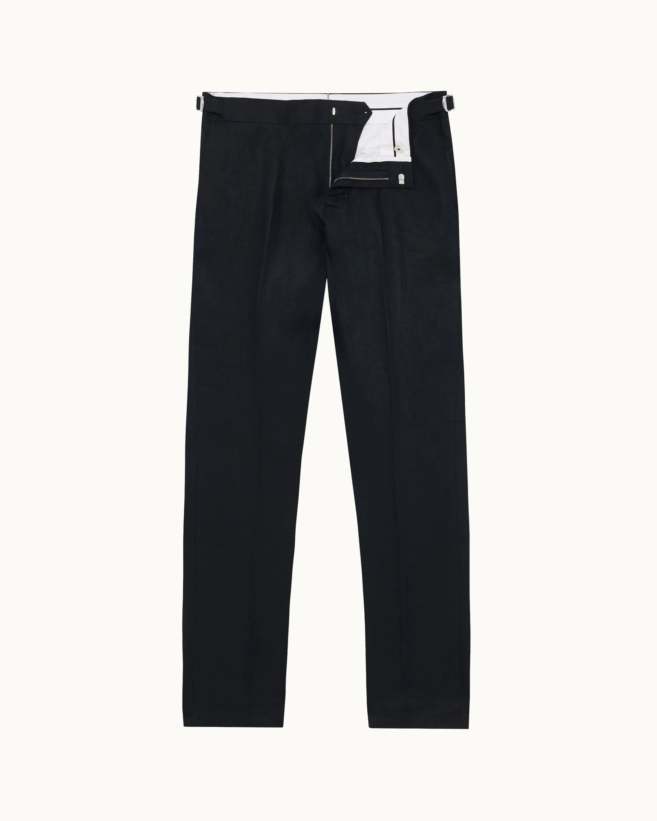 Griffon Italian Linen Night Iris Pant - 4