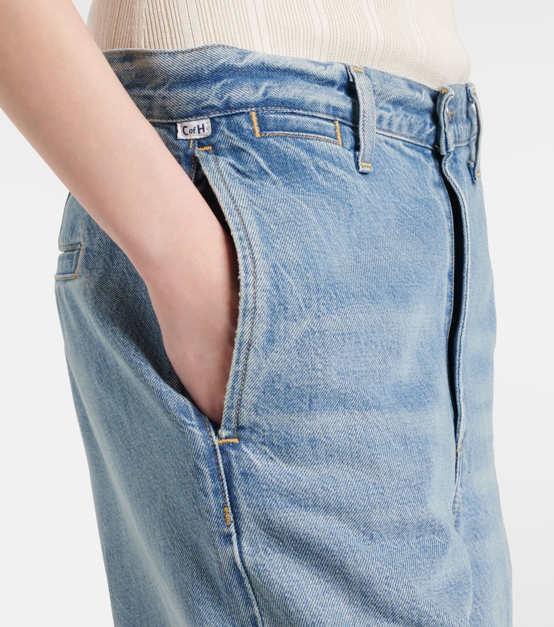 Ayla mid-rise wide-leg jeans - 6